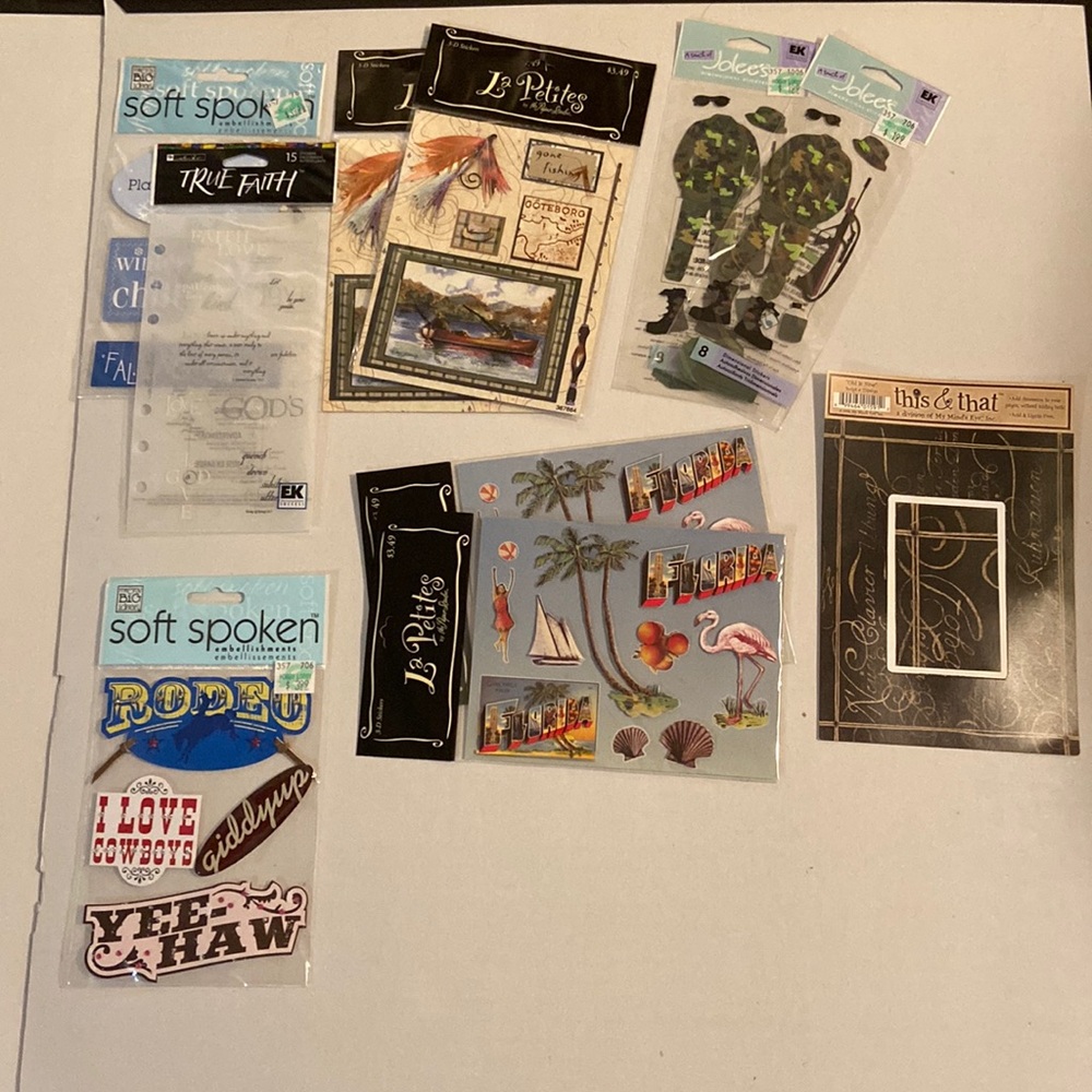 Huge Scrapbook Scrapbooking Lot of Stickers and More